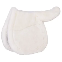 Equine Comfort Products Sheepskin Contour Pad -Ovatio Horse Shop 14495 cc white bottom