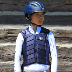 Tipperary Eventer Vest -Ovatio Horse Shop 14856 navy lifestyle 2