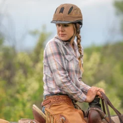 Troxel Cheyenne Helmet 9 Troxel Cheyenne Helmet -Ovatio Horse Shop 15259 brown lifestyle