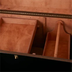 SmartPak Deluxe Wood Trunk - Custom Plate -Ovatio Horse Shop 16297 black inside b