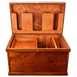 SmartPak Deluxe Wood Trunk - Custom Plate -Ovatio Horse Shop 16297 walnut 12