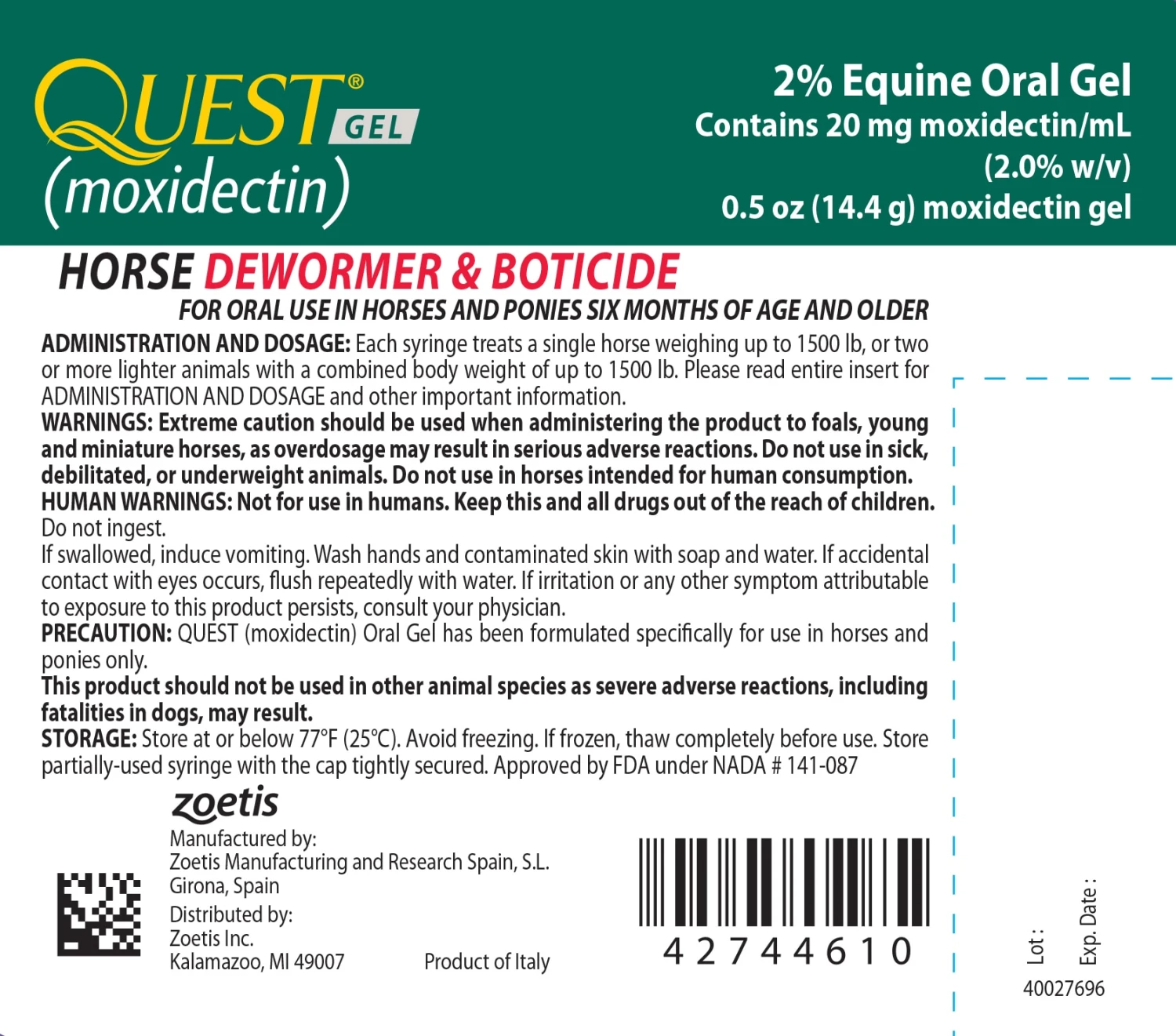 ZOETIS Quest Gel 2 ZOETIS Quest Gel - Image 2