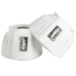 Eskadron Rubber Bell Boots -Ovatio Horse Shop 17803 white pair