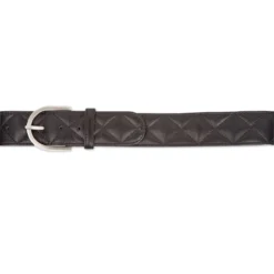 The Tailored Sportsman Quilted "C" Leather Belt 8 The Tailored Sportsman Quilted "C" Leather Belt -Ovatio Horse Shop 18211 black