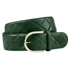 The Tailored Sportsman Quilted "C" Leather Belt 11 The Tailored Sportsman Quilted "C" Leather Belt -Ovatio Horse Shop 18211 blackforestgold 1a