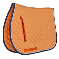 SmartPak Deluxe Medium Diamond AP Saddle Pad - Clearance! -Ovatio Horse Shop 19502 melonnavywhite 15636