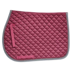 SmartPak Deluxe Medium Diamond AP Saddle Pad -Ovatio Horse Shop 19502 merlot charcoal 8975