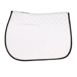SmartPak Deluxe Medium Diamond AP Saddle Pad -Ovatio Horse Shop 19502 whitesilverblack nt