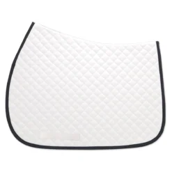 SmartPak Classic Lite White AP Saddle Pad -Ovatio Horse Shop 19504 navytrim