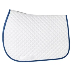 SmartPak Classic Lite White AP Saddle Pad -Ovatio Horse Shop 19504 whiteridgeblue 5925