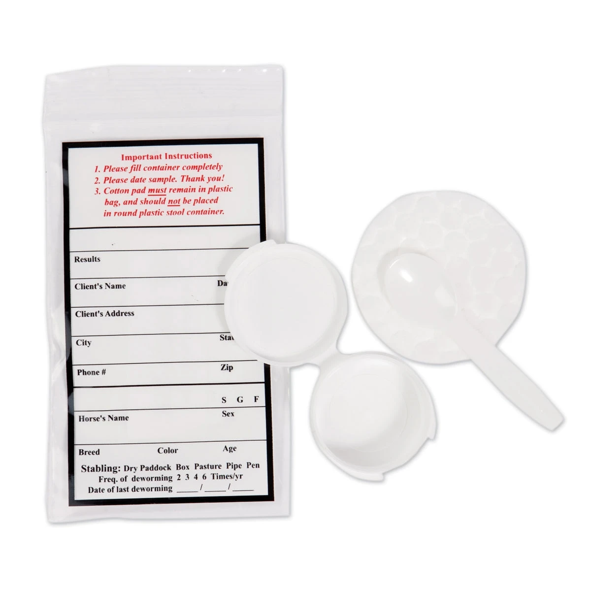 Equine Fecal Test Kit 1 Equine Fecal Test Kit