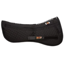 Equine Comfort Cotton Correction 4 Pocket Half Pad With Memory Foam Inserts -Ovatio Horse Shop 21075 black