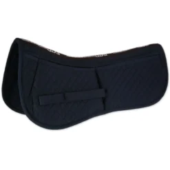 Equine Comfort Cotton Correction 4 Pocket Half Pad With Memory Foam Inserts -Ovatio Horse Shop 21075 navy