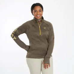 Ariat&reg; Tek Team 1/2 Zip -Ovatio Horse Shop 21484 canteen 1