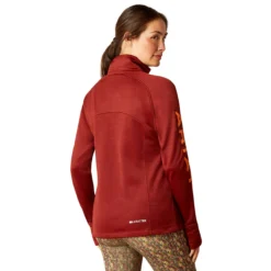 Ariat&reg; Tek Team 1/2 Zip -Ovatio Horse Shop 21484 firedbrick 3