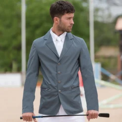 Horseware Ireland Horseware Men's Competition Jacket -Ovatio Horse Shop 22229 grey onmodel