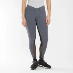 FITS Free Flex Full Seat Breeches - Front Zip -Ovatio Horse Shop 22274 graphite 3