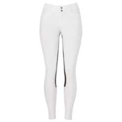 FITS Free Flex Full Seat Breeches - Front Zip -Ovatio Horse Shop 22274 white front
