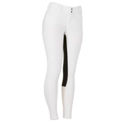 FITS Free Flex Full Seat Breeches - Front Zip -Ovatio Horse Shop 22274 white frontright