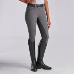 Piper Classic Low-Rise Breeches By SmartPak - Full Seat -Ovatio Horse Shop 22487 charcoal 7468