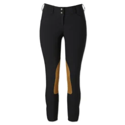 The Tailored Sportsman Vintage Tan Patch Low Rise Breech -Ovatio Horse Shop 22634 black front