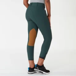 The Tailored Sportsman Vintage Tan Patch Low Rise Breech -Ovatio Horse Shop 22634 forestgreentanpatch bom 0448
