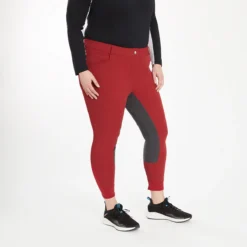 Hadley Mid-Rise Breeches By SmartPak - Full Seat -Ovatio Horse Shop 24690 passionred 2206 1