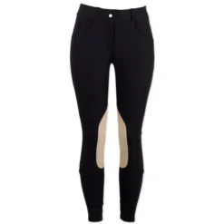 Hadley Mid-Rise Breeches By SmartPak - Knee Patch -Ovatio Horse Shop 24691 black front
