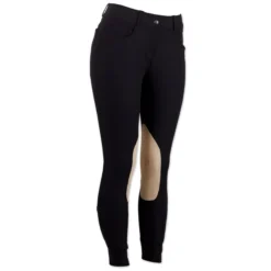 Hadley Mid-Rise Breeches By SmartPak - Knee Patch -Ovatio Horse Shop 24691 black right