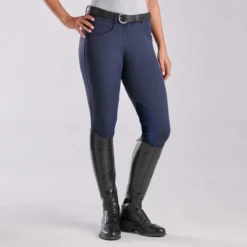 Hadley Mid-Rise Breeches By SmartPak - Knee Patch -Ovatio Horse Shop 24691 navy navy patch 8009