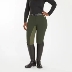 Piper Winter Softshell Breeches By SmartPak - Full Seat -Ovatio Horse Shop 24846 darkolive 1