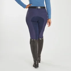 Piper Winter Softshell Breeches By SmartPak - Full Seat -Ovatio Horse Shop 24846 navy 2