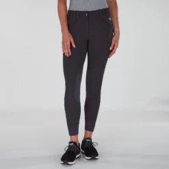 Piper Winter Softshell Breeches By SmartPak - Knee Patch - Clearance! -Ovatio Horse Shop 24847 charcoal bom 0239