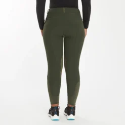 Piper Winter Softshell Breeches By SmartPak - Knee Patch -Ovatio Horse Shop 24847 darkolive 4