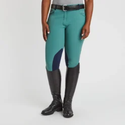 Piper Winter Softshell Breeches By SmartPak - Knee Patch - Clearance! -Ovatio Horse Shop 24847 jade 1