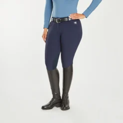 Piper Winter Softshell Breeches By SmartPak - Knee Patch -Ovatio Horse Shop 24847 navy 1