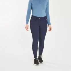 Piper Winter Softshell Breeches By SmartPak - Knee Patch -Ovatio Horse Shop 24847 navy 3