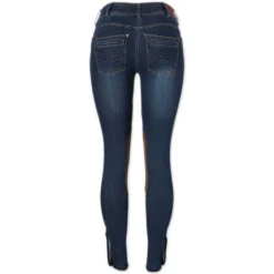 Goode Rider Equestrian Jean Knee Patch Breech -Ovatio Horse Shop 24848 vintagewash back