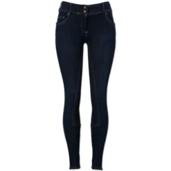 Goode Rider Vogue Denim Full Seat Breech -Ovatio Horse Shop 24893 blueblack front