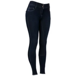 Goode Rider Vogue Denim Full Seat Breech -Ovatio Horse Shop 24893 blueblack frontright