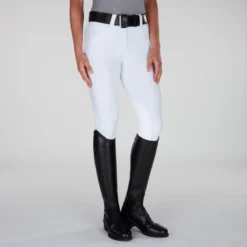 Piper Classic Show Low-Rise Breeches By SmartPak - Knee Patch -Ovatio Horse Shop 25633 white bom 1649
