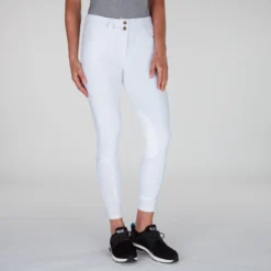 Piper Classic Show Low-Rise Breeches By SmartPak - Knee Patch -Ovatio Horse Shop 25633 white bom 1666