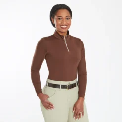 Hadley SunShield Long Sleeve 1/4 Zip By SmartPak -Ovatio Horse Shop 25903 cafe 4521