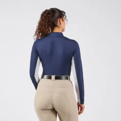 Hadley SunShield Long Sleeve 1/4 Zip By SmartPak -Ovatio Horse Shop 25903 navywhite 4766