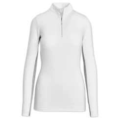 Hadley SunShield Long Sleeve 1/4 Zip By SmartPak -Ovatio Horse Shop 25903 whitewarmgrey 1