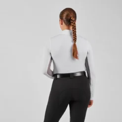 Hadley SunShield Long Sleeve 1/4 Zip By SmartPak -Ovatio Horse Shop 25903 whitewarmgrey 2563