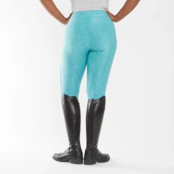 Piper Tights By SmartPak - Knee Patch -Ovatio Horse Shop 26007 darkeucalyptus 2