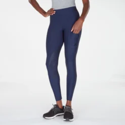 Piper Tights By SmartPak - Knee Patch -Ovatio Horse Shop 26007 navyblackheather bom 0032