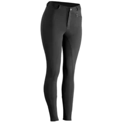 Horze Active Silicone Grip Full Seat Breeches -Ovatio Horse Shop 26195 black front