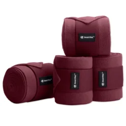 SmartPak Polo Wraps- Pack Of 4 -Ovatio Horse Shop 26302 merlot
